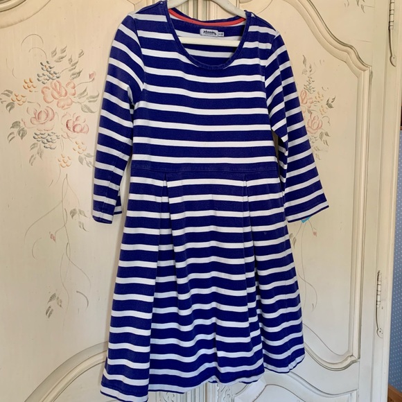 johnnie b (Boden) Girls’ 9-10 Y Blue/White Stripe Dress - Picture 5 of 5